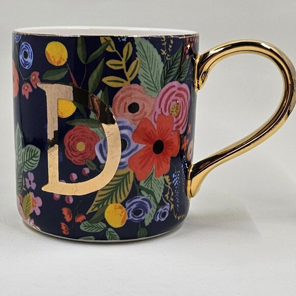 Rifle Paper Co. for Anthropologie Monogram Mug "D" - Picture 2 of 13